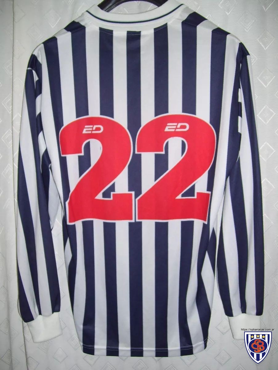 Camiseta ED de Sportivo Barracas entre 1998 y 1999